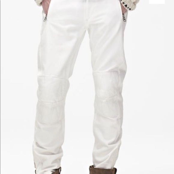 H&M ISABEL MARANT White Mens Moto Jeans - Picture 3 of 13